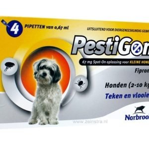 Pestigon Spot-On voor honden van 2 tot 10 kg 4 pipetten
