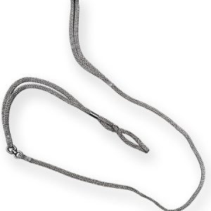 Bonezz nylon showlijn plat - Grijs - 5mm x 120cm