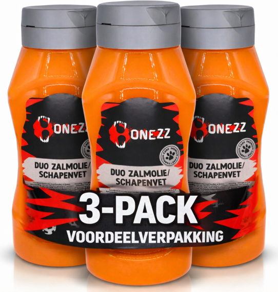 Bonezz Duo Zalmolie & Schapenvet 3-Pack Dagelijkse Support Voordeelverpakking 1 Bonezz Duo Zalmolie & Schapenvet 3-Pack Dagelijkse Support Voordeelverpakking