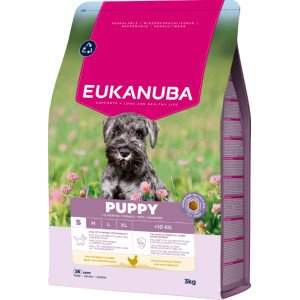 Eukanuba Puppy Small kip hondenvoer 3 x 3 kg