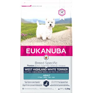 Eukanuba West Highland White Terrier Adult hondenvoer 3 x 2,5 kg