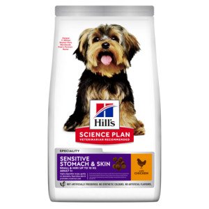 Hill's Adult Sensitive Stomach & Skin Small & Mini met kip hondenvoer 2 x 6 kg