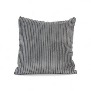 Dog's Companion® Muisgrijs giant ribcord sierkussen 45x45 cm